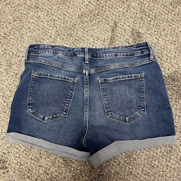 a.n.a Dark Blue Jean Shorts - Picture 2 of 3